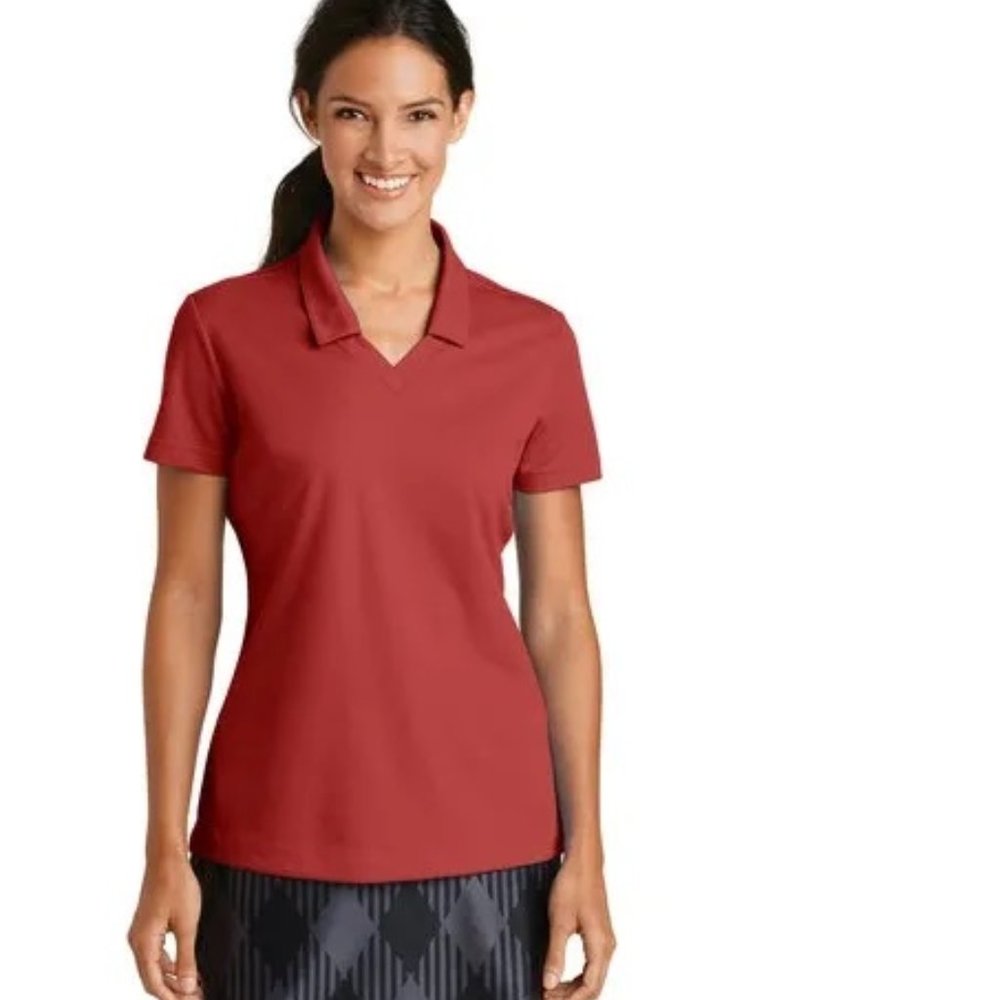 Nike Ladies Dri-FIT Micro Pique Polo 354067 Color red Size M (New).